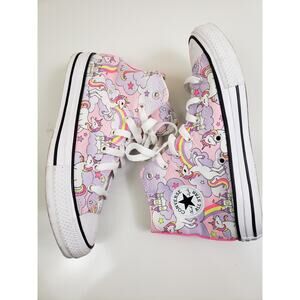 Converse All Star Chuck Taylor Unicorn Womens JR Size 5 Pink School Halloween